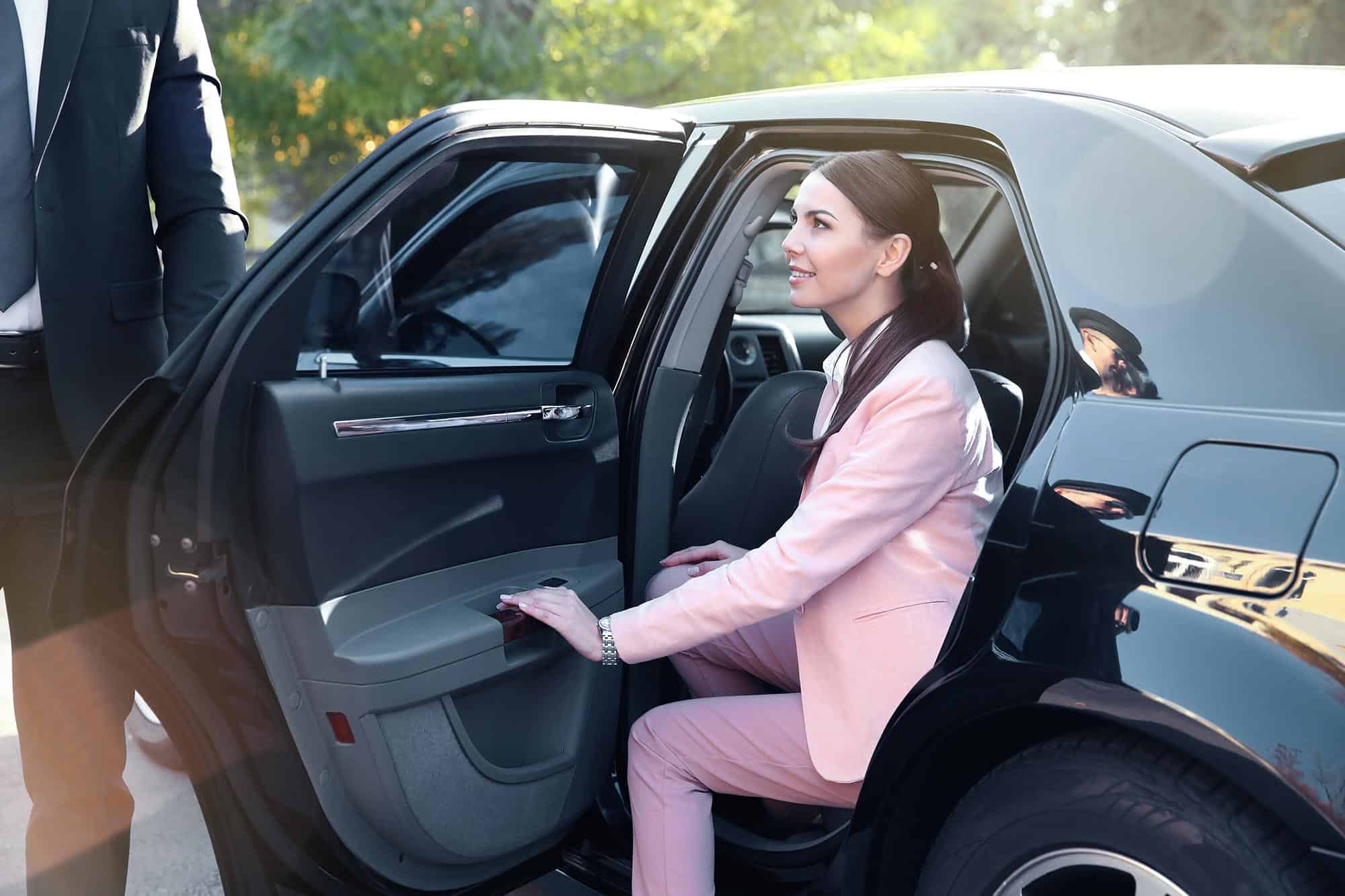 Businesswoman in luxury car Compliance-Accountability