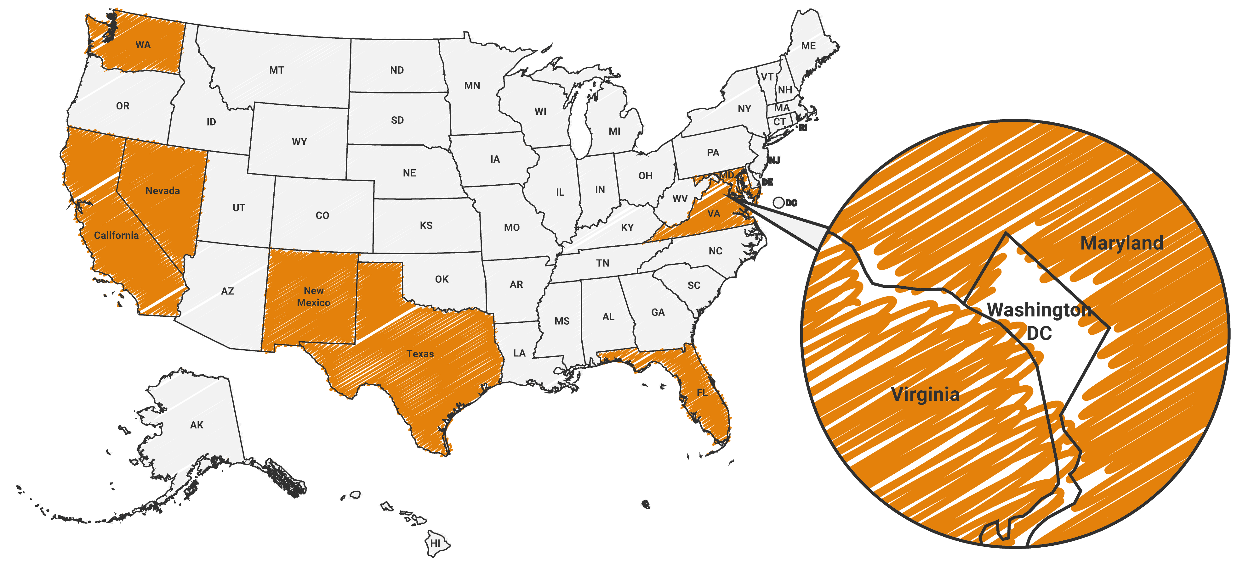 US State Map 01